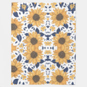 Couverture Polaire Sunflower pattern stylish Blanket for New Home (Devant)