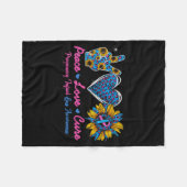 Couverture Polaire Sunflower Ribbon Pregnancy Infant Loss Awareness C (Devant (Horizontal))
