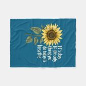 Couverture Polaire Sunflower Suicide Awareness (Devant (Horizontal))
