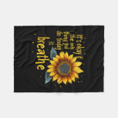 Couverture Polaire Sunflower Suicide Awareness  (Devant (Horizontal))