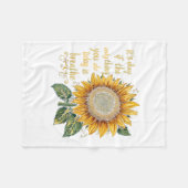 Couverture Polaire Sunflower Suicide Awareness  (Devant (Horizontal))
