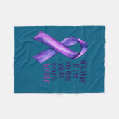 Couverture Polaire Sunflower Suicide Awareness  (Devant (Horizontal))