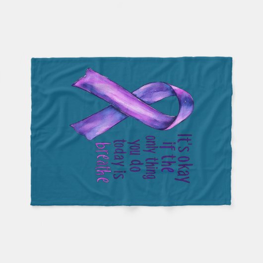 Couverture Polaire Sunflower Suicide Awareness  (Devant (Horizontal))