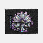 Couverture Polaire Sunflower Suicide Prevention Awareness Week Teal P (Devant (Horizontal))