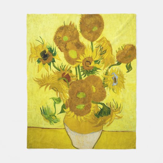 Couverture Polaire Sunflowers Vincent van Gogh (Devant)
