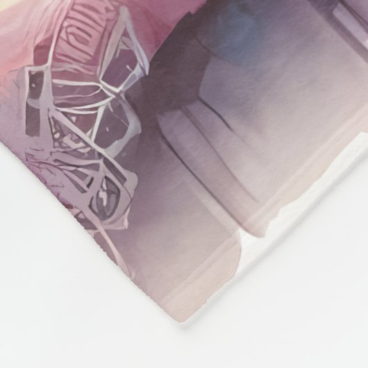 Couverture Polaire Sunlit Cottage Window Wildflowers (Coin)