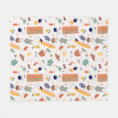 Couverture Polaire Sunny Beach Fun Motif (Devant (Horizontal))
