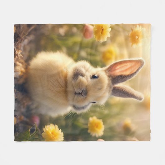 Couverture Polaire Sunny Le Lapin (Devant (Horizontal))