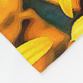 Couverture Polaire Sunny Rudbeckia Black Eyed Susan (Coin)