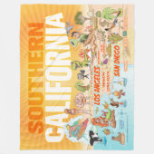 Couverture Polaire Sunny Southern California Sherpa Blanket (Devant)
