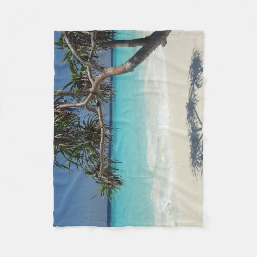 Couverture Polaire Sunny Tropical Beach Ocean Paradise (Devant)