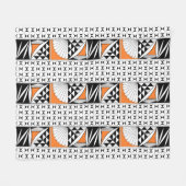 Couverture Polaire Sunrise amérindienne du sud-ouest en orange (Devant (Horizontal))