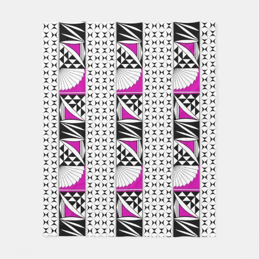 Couverture Polaire Sunrise autochtone du sud-ouest en rose (Devant)