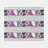 Couverture Polaire Sunrise autochtone du sud-ouest en rose (Devant (Horizontal))