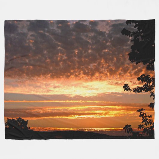 Couverture Polaire Sunrise D'Or (Devant (Horizontal))