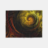 Couverture Polaire Sunrise Floral Red Abstrait Art (Devant (Horizontal))