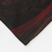 Couverture Polaire Sunrise Floral Red Abstrait Art (Coin)