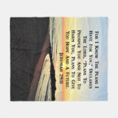 COUVERTURE POLAIRE SUNRISE JEREMIAH 29:11 BIBLE VERSE (Devant (Horizontal))