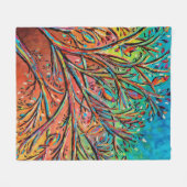 Couverture Polaire Sunrise Treetop Birds II (Devant (Horizontal))