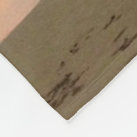 Couverture Polaire Sunset Beach et océan (Coin)