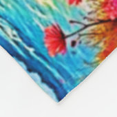 Couverture Polaire Sunset Beach Solitude Design de sérénité (Coin)