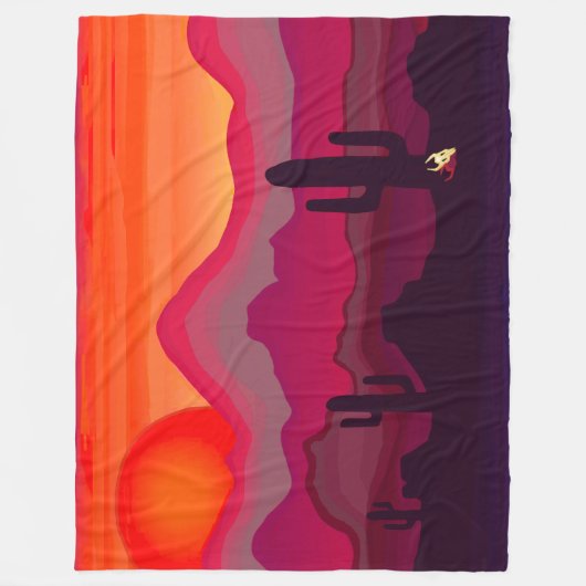 Couverture Polaire Sunset du désert du sud-ouest de l'Arizona (Devant)