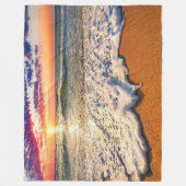 Couverture Polaire Sunset plage (Devant)
