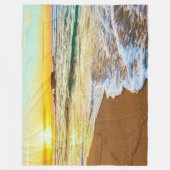 Couverture Polaire Sunset plage (Devant)