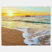 Couverture Polaire Sunset plage (Devant (Horizontal))