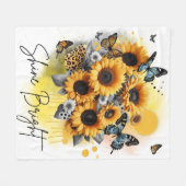 Couverture Polaire Sunshine Bloom (Devant (Horizontal))