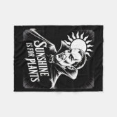 Couverture Polaire Sunshine Is For Plants Vamre Humor Goth Halloween (Devant (Horizontal))