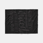 Couverture Polaire Sunshine Mixed With A Little Hurricane, Funny Quot (Devant (Horizontal))