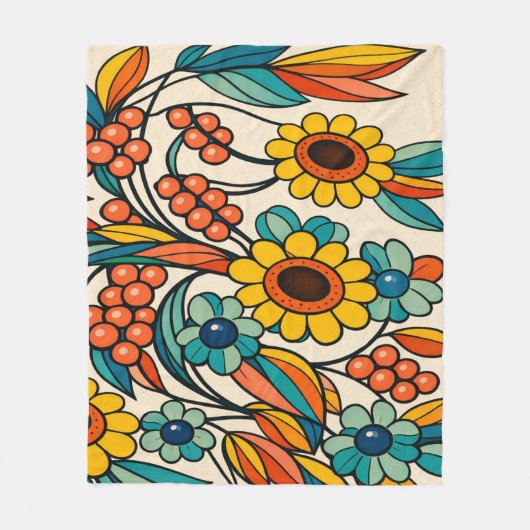 Couverture Polaire Sunstream Bloom (Devant)
