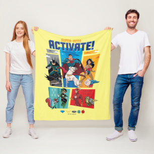 Couverture Polaire Super-Animaux & Justice League - Activez !