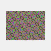 Couverture Polaire super bleu étoile/fleurs (Devant (Horizontal))