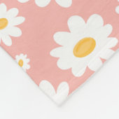 Couverture Polaire Super Blush Boho Daisy Floral Garden Motif (Coin)