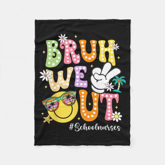 Couverture Polaire Super Bruh Nous Sortons De L'École Infirmières Der (Devant)