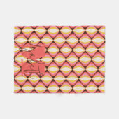 Couverture Polaire Super coloré rétro (Devant (Horizontal))