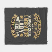 Couverture Polaire Super Cool Labrador Lady Chienne Amoureuse (Devant (Horizontal))