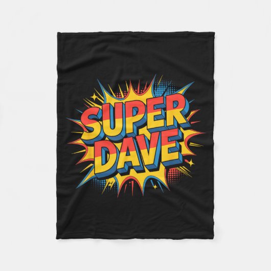 Couverture Polaire Super Dave Funny Name Daves (Devant)