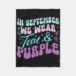 Couverture Polaire Super En Septembre Nous Portons Suicidaire Turquoi