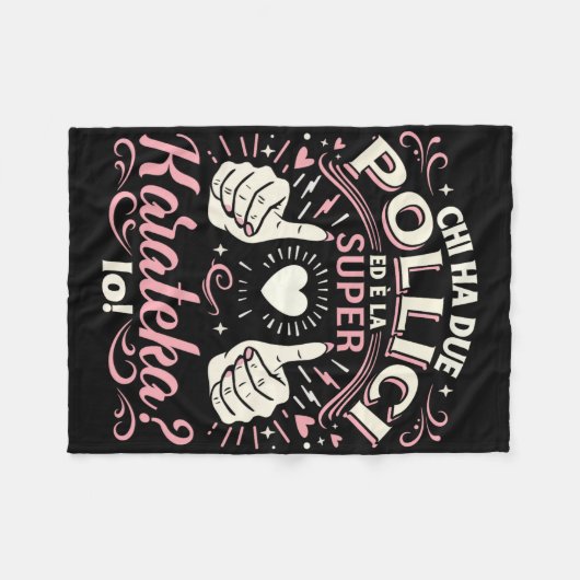 Couverture Polaire Super Karateka - Regalo Karate Ragazza Karate Donn (Devant (Horizontal))