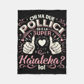 Couverture Polaire Super Karateka - Regalo Karate Ragazza Karate Donn (Devant)