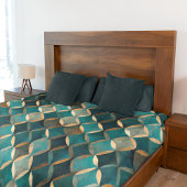 Couverture Polaire Super Luxe Turquoise & Or