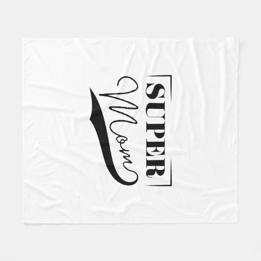 Couverture Polaire Super Maman (Devant (Horizontal))