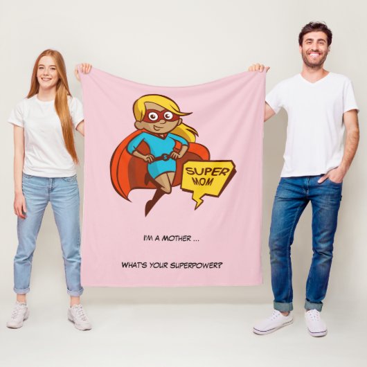 Couverture Polaire Super-Maman (En situation)
