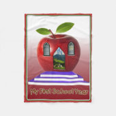 Couverture Polaire Super "Mon premier jour d'école" (Devant)