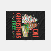 Couverture Polaire Super Oh Christmas Tree Cakes Debbie Becky Jen Ca (Devant (Horizontal))