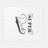 Couverture Polaire Super Papa (Devant (Horizontal))