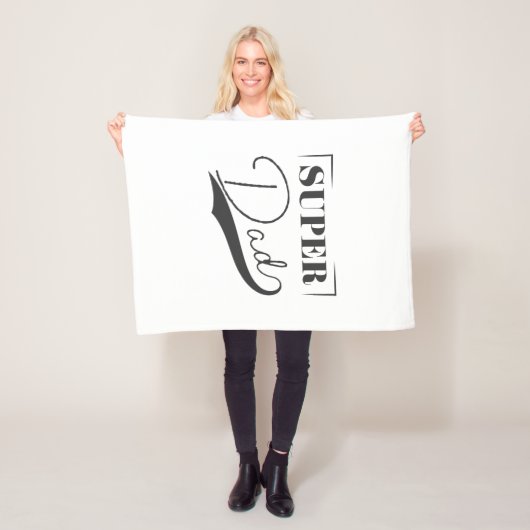 Couverture Polaire Super Papa (En situation)